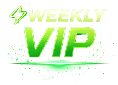 Weekly VIP — green lightning badge